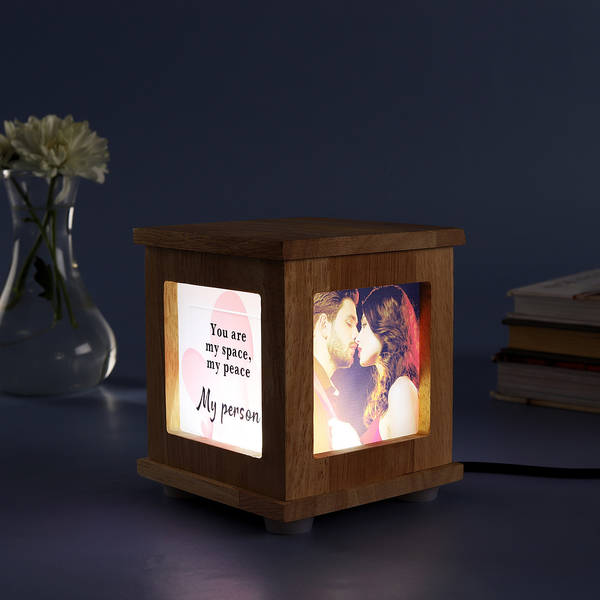 My Love Personalized Photo Cube LED Lamp