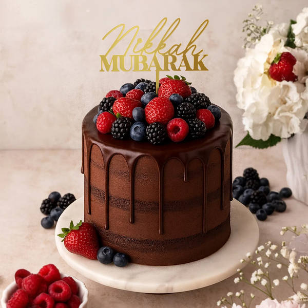Nikkah Mubarak Chocolate Berry Bliss Cake (500 g)