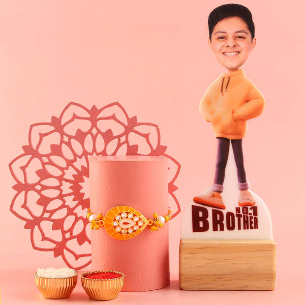 No. 1 Since Day 1 Personalized Rakhi Set