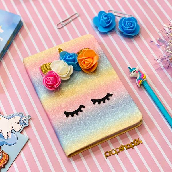 Notebook And Pen Set - Unicorn - Sparkle