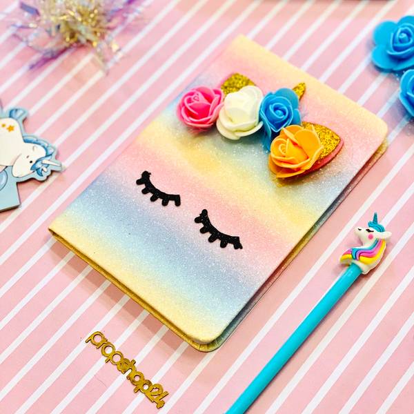 Notebook And Pen Set - Unicorn - Sparkle