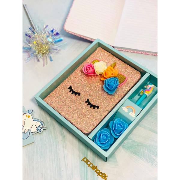 Notebook And Pen Set - Unicorn - Sparkle