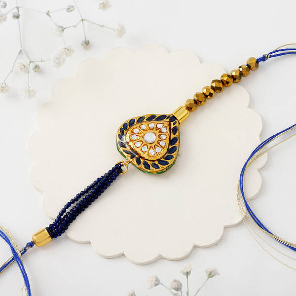 One-of-a-kind Kundan Rakhi For Bhai