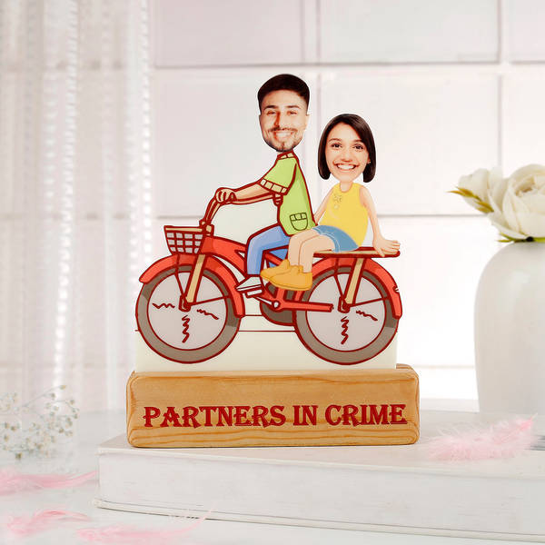 Partners In Crime Personalized Caricature