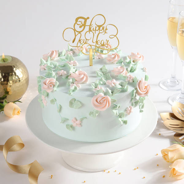 Pastel Beauty New Year Cake