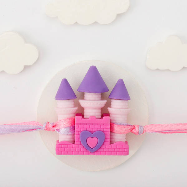 Pastel Castle Eraser Rakhi For Kids