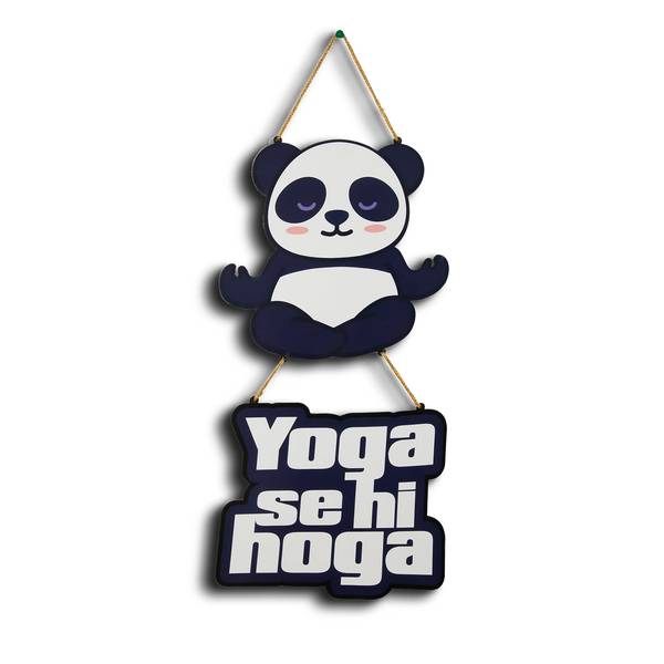 Peaceful Panda Yoga Wall Hanging