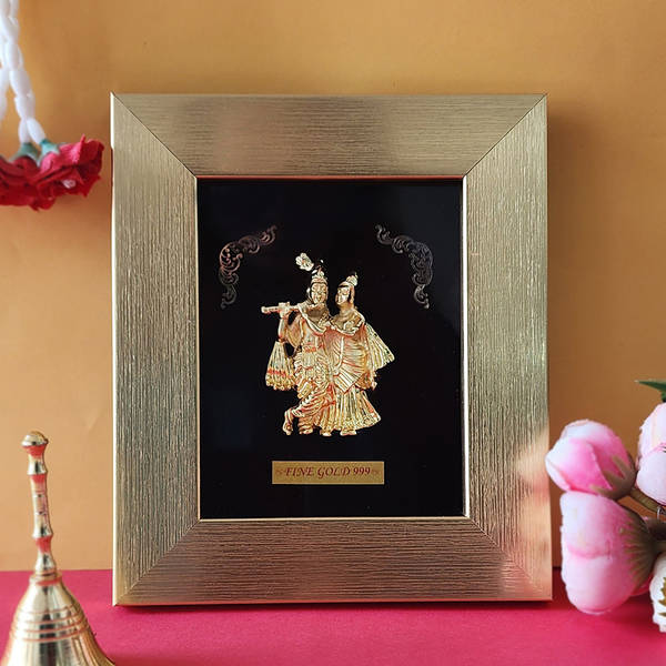 Peaceful Radha Krishna Frame