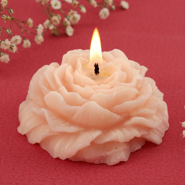 Peach Rose Candle