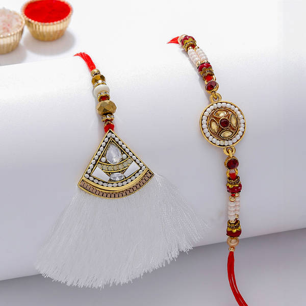 Pearl And Kundan Bhaiya Bhabhi Rakhi
