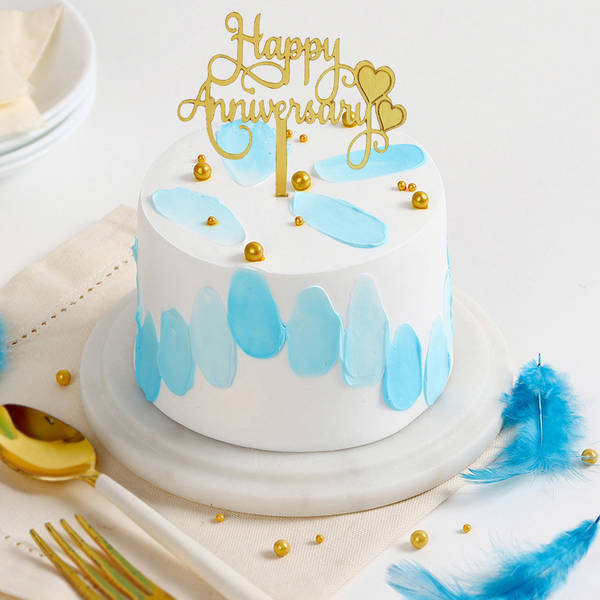Pearls And Petals Anniversary Cake