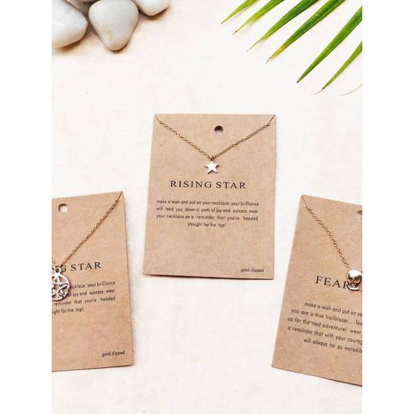 Pendant With Gold Chain - Single Piece - Juju Joy