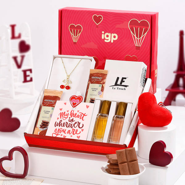 Perfumes And Chocolates Valentine's Day Gift Hamper
