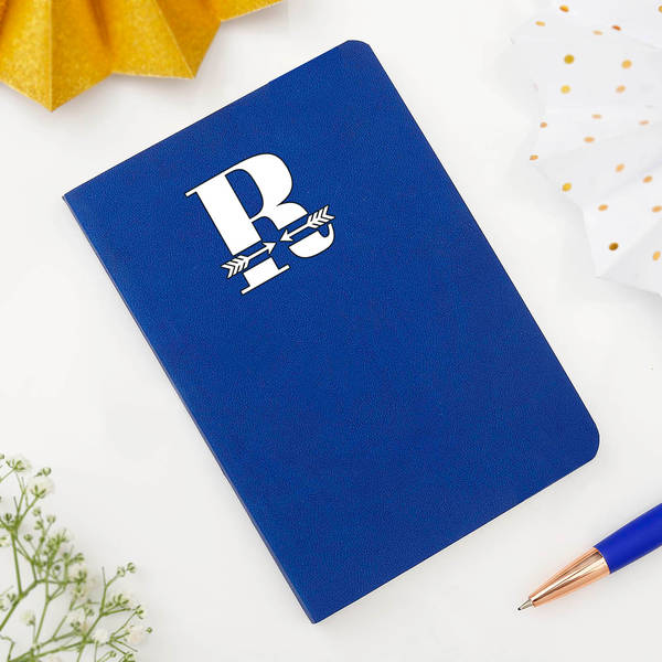 Personalized A6 Blue Notebook