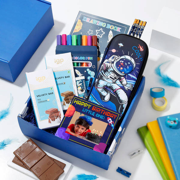 Personalized Aspiring Astronaut Stationery Birthday Hamper