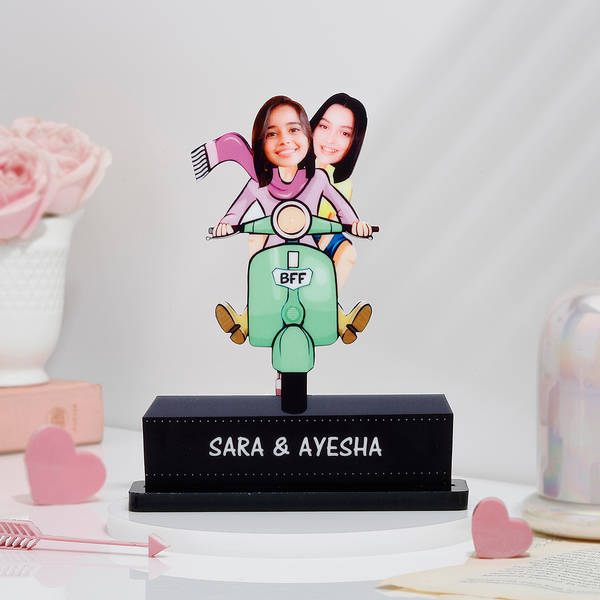 Personalized Best Friends Caricature