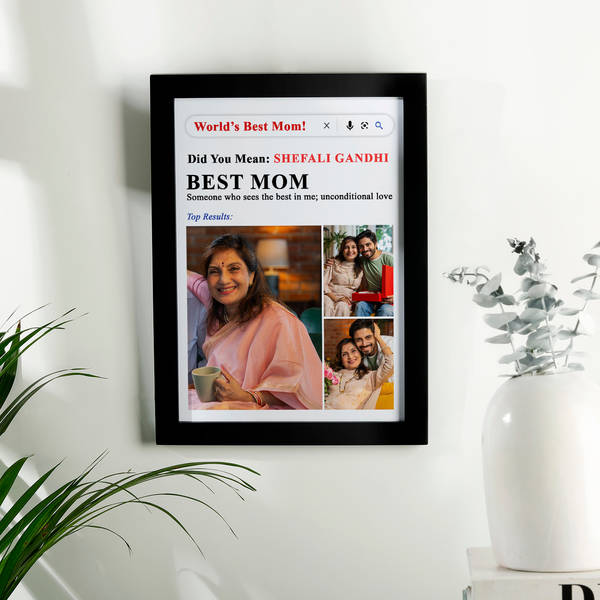Personalized Best Mom Photo Frame