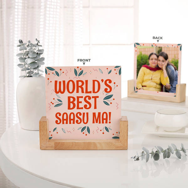 Personalized Best Saasu Maa Sandwich Frame