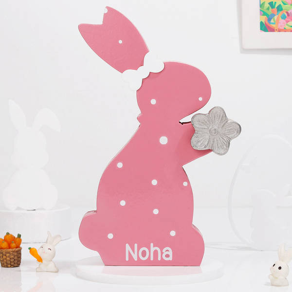 Personalized Bunny Showpiece