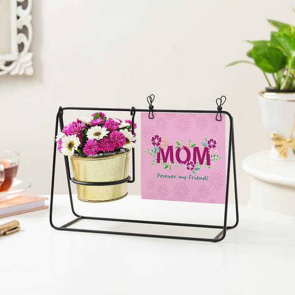 Personalized Charming Swing Planter For Mom