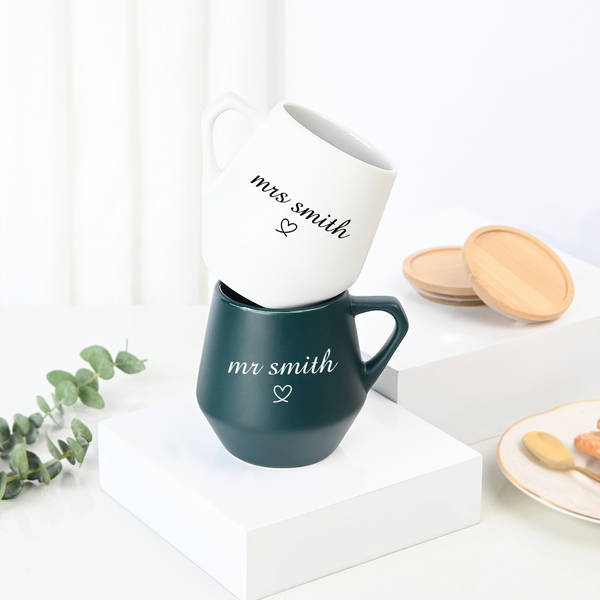 Personalized Chic Eco-Neutral Mug Combo
