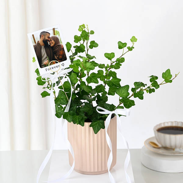 Personalized Chic Ivy Keepsake Planter