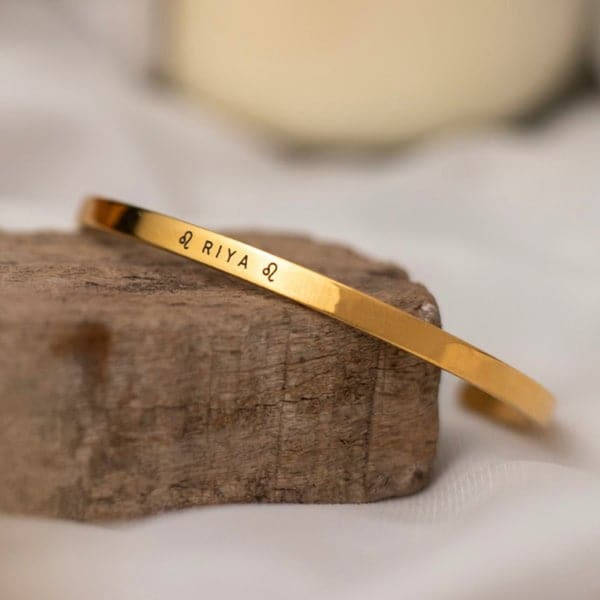 Personalized Classic Gold Bracelet