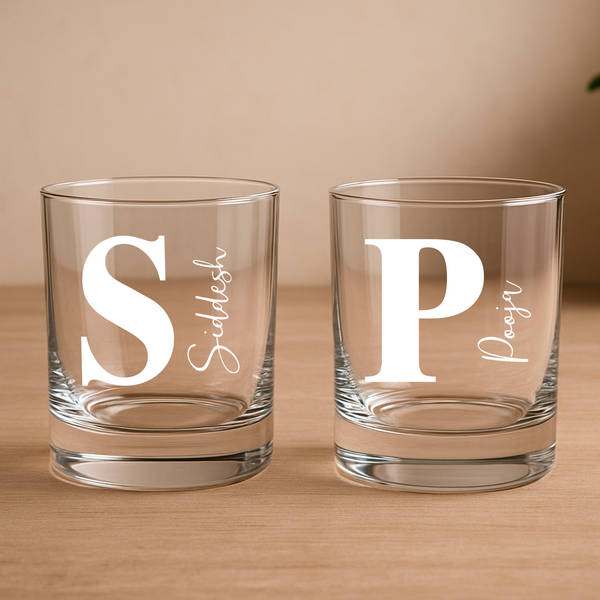 Personalized Classic Whiskey Glass - Set of 2