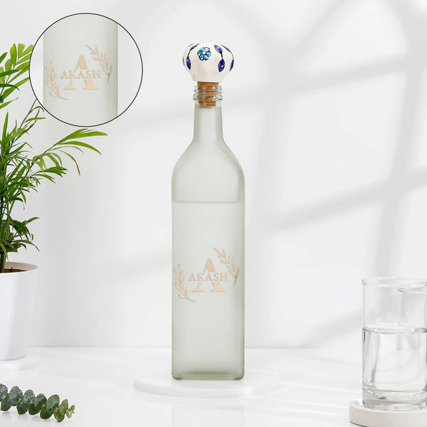 Personalized Elegance Glass Water Bottle