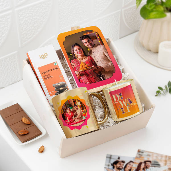 Personalized Enchanting Golden Diwali Hamper