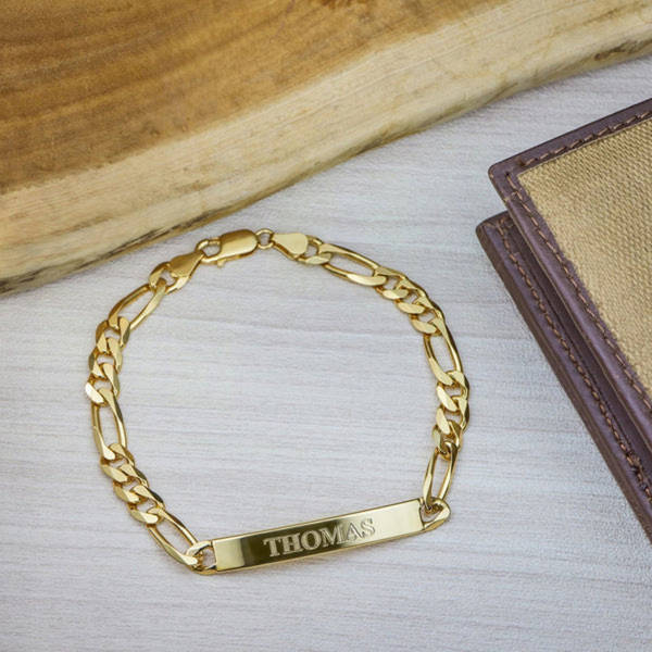 Personalized Gold Name Bracelet For Men