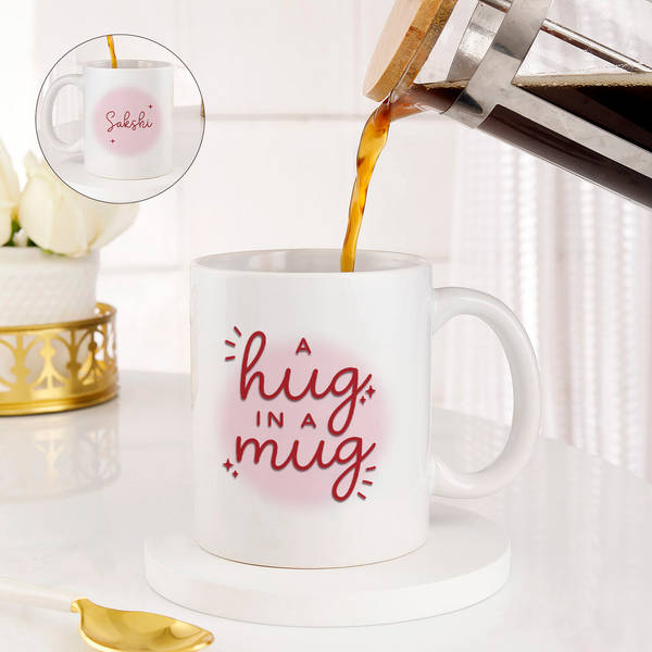 Personalized Hug In A Mug For Hug Day