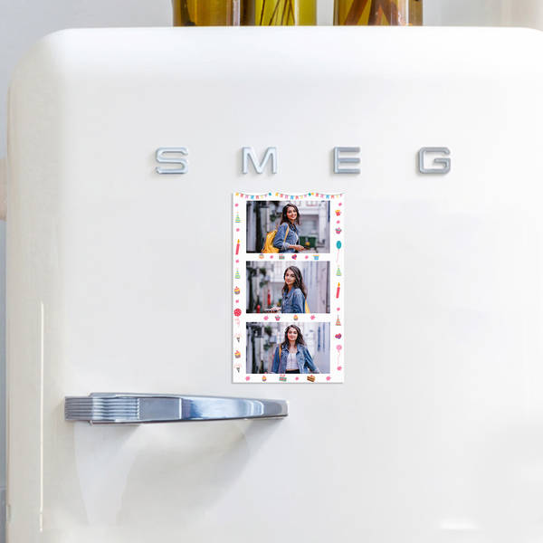 Personalized Joyful Birthday Memories Fridge Magnet