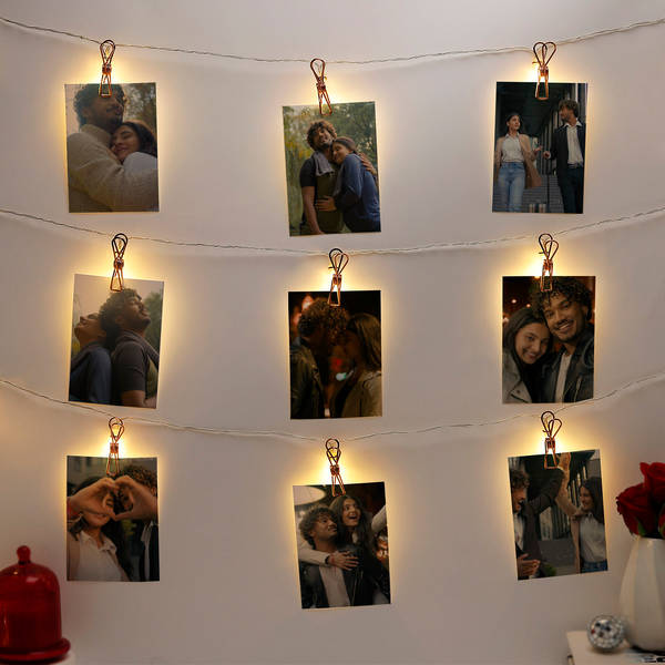 Personalized LED String And Polaroids