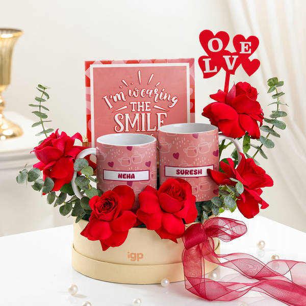 Personalized Love And Smiles Hamper