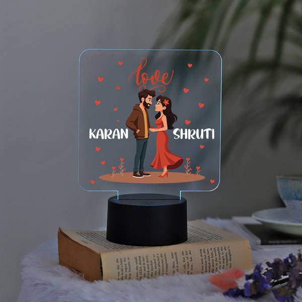 Personalized Love LED Lamp For Couples
