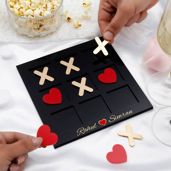 Personalized Love Tic Tac Toe Game