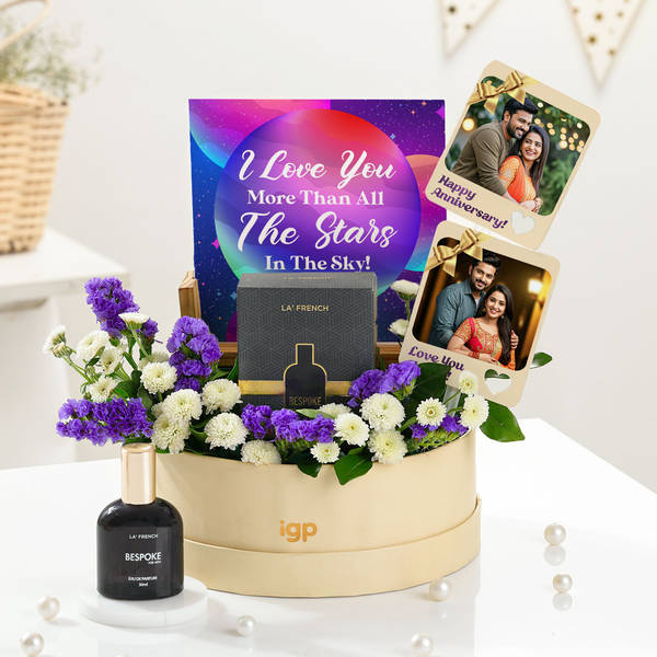 Personalized Lovely Memories Anniversary Hamper