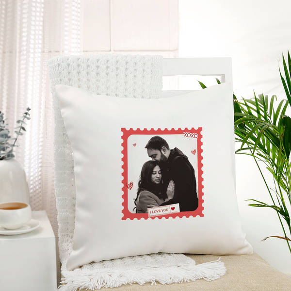 Personalized LovePost Couples Cushion