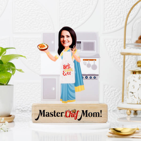 Personalized Master Chef Mom Caricature