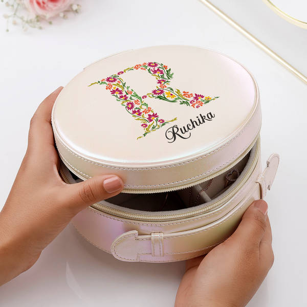 Personalized Mirror Glam Jewellery Organizer