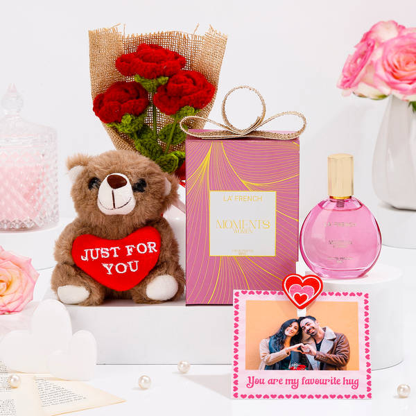 Personalized My Favourite Hug Gift Hamper For Her