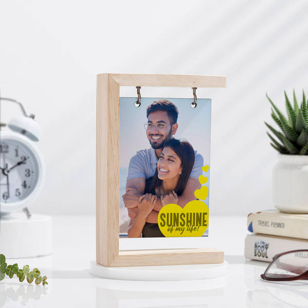 Personalized My Sunshine Wooden Photo Holder