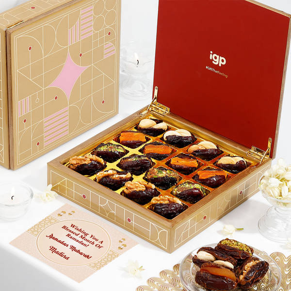 Personalized Nutritious Dry Fruit Dates Eid Gift Box