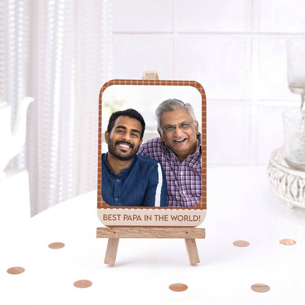 Personalized Photo Frame With Easel