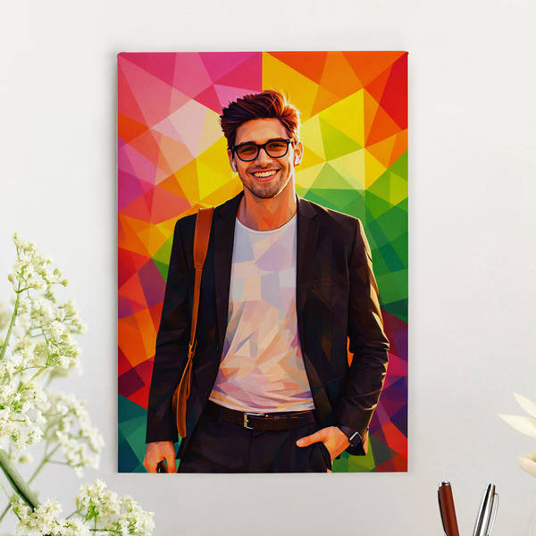 Pop Design Photo Frame Personalized Pop Art Style Canvas Frame for Him: Gift/Send Home and ...
