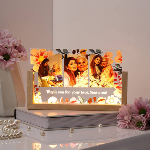 Personalized Saasu Maa's Love Light Frame