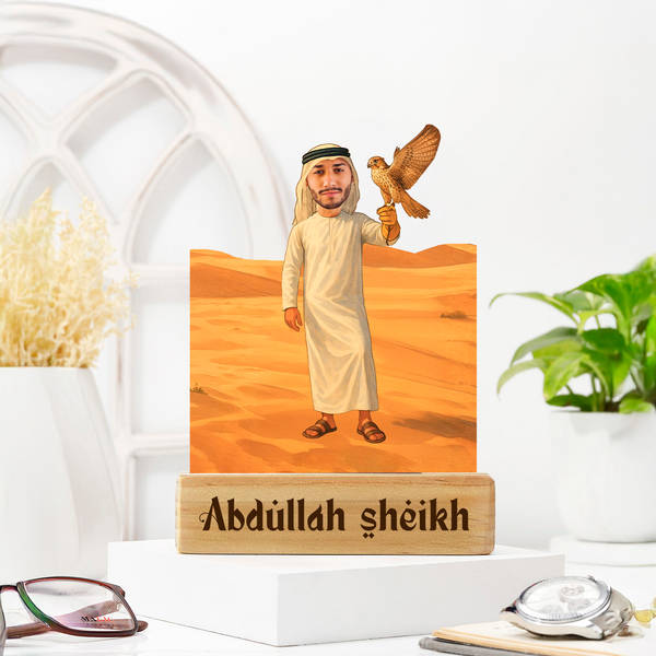 Personalized Sheikh Of The Desert Caricature