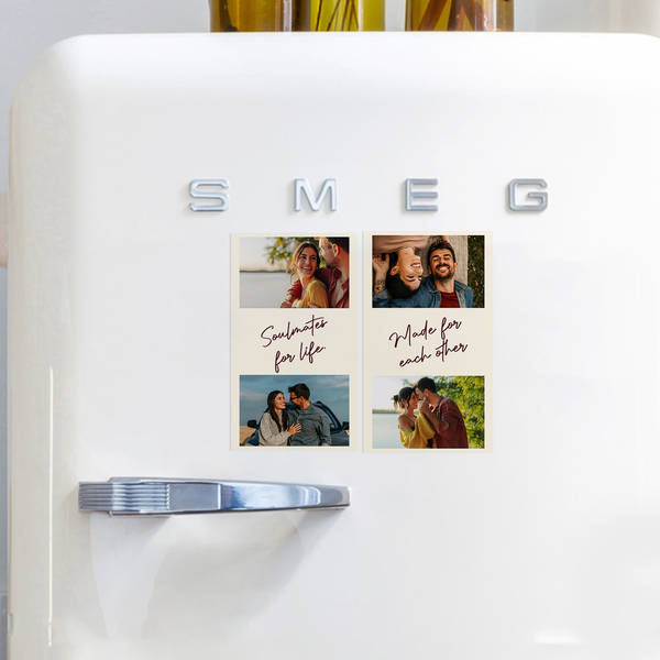 Personalized Soulmates Fridge Magnets Duo