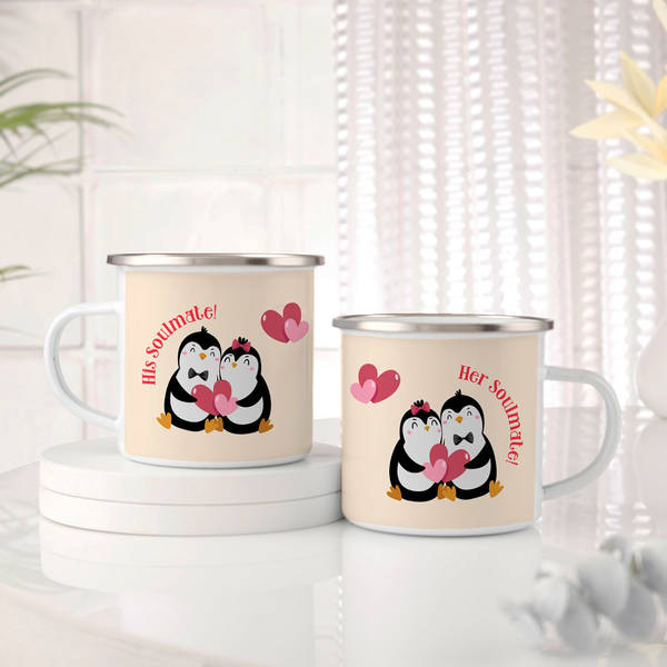 Personalized Soulmates Mugs - Set Of 2